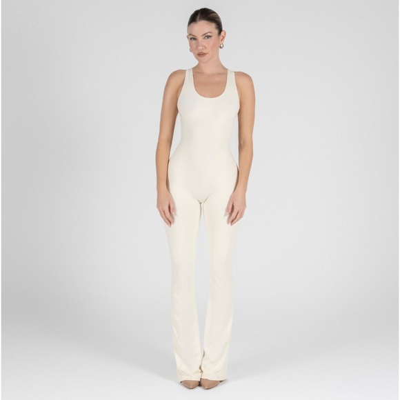 Backless Flare Davis Active Jumpsuit M/L - Picture 2 of 4